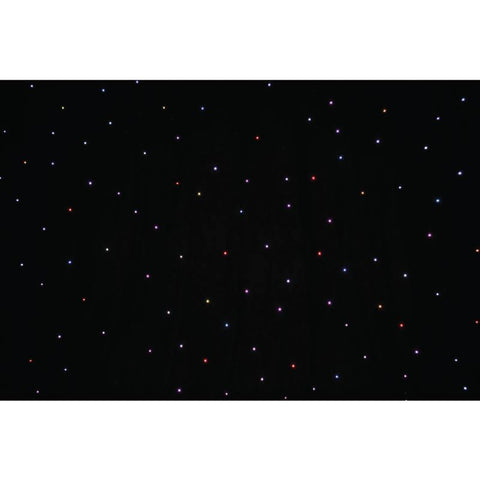 LEDJ PRO 8 x 4m Tri LED Black Starcloth 