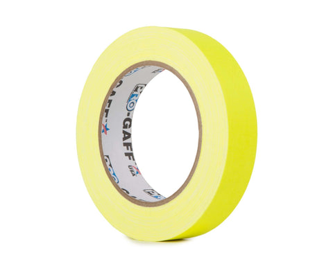 Le Mark Pro Gaff Fluorescent Gaffer Tape 24mm x 25yrds - Yellow