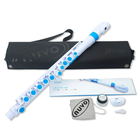 Nuvo jFlute N220JFBL White With Blue Trim