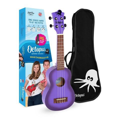 Octopus UK205-PUB Ukulele - Purple Burst