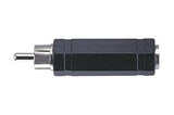 RCA Phono Plug to 6.35mm Jack Socket 