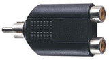RCA Phono Plug to 2x RCA Phono Sockets 