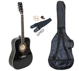 Johnny Brook 41" Acoustic Guitar Kit - Black 