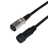 LEDJ 1M DMX XLR 3-Pin Male – IP Female Cable 