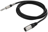 IMG Stageline 1M XLR M To Stereo Jack Cable 