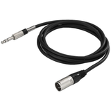 IMG Stageline 2M XLR M To Stereo Jack Cable 