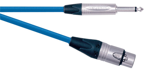 Professional 15M Xlr To Jack Mic Cable (Blue) 