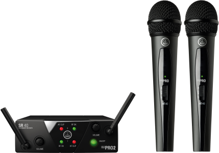 AKG WMS40 Mini2 Dual Handheld Wireless System 